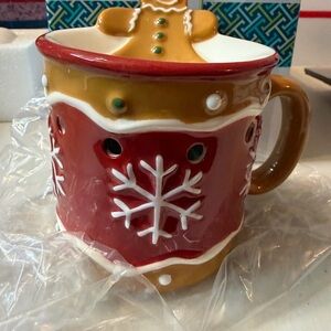 Scentsy Festive Gingerbread Man Mug plug in